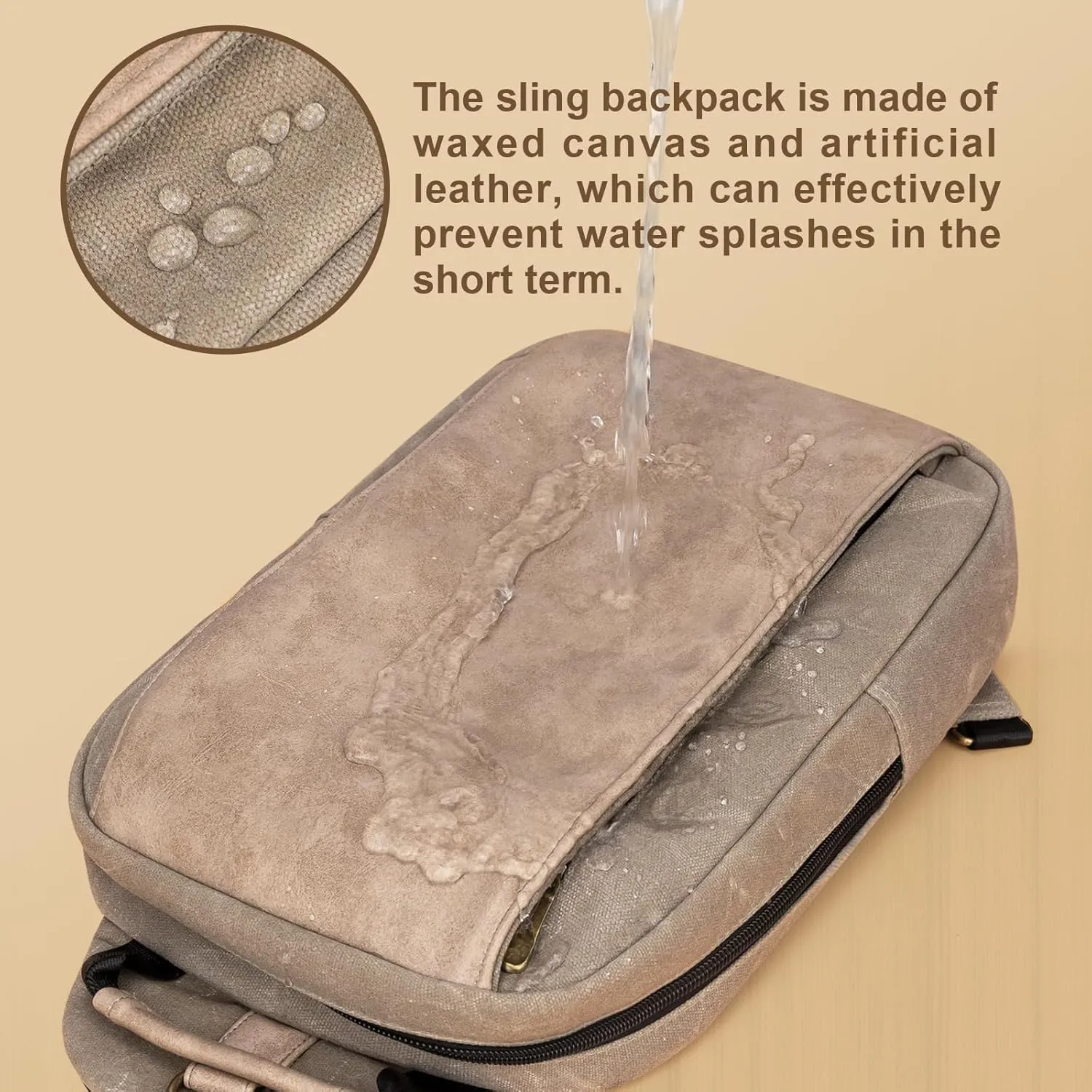 Canvas Messenger Bag Sling Bag Crossbody Shoulder Bag for Men Women Travel Work Satchel Bags