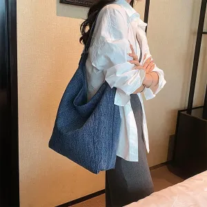 Canvas Shoulder Handbag for Women Large Capacity Tote Bag Top Handle Satchel Shopping Bag Casual Work Bag Hobo bag