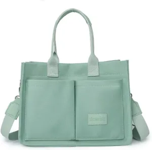 Canvas Tote bag for Women Handbag Satchel Shoulder with Adjustable Strap Everyday Bag Square