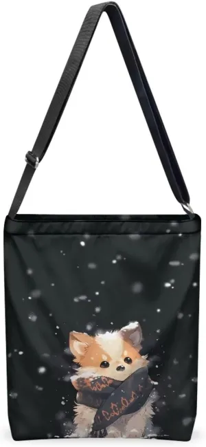 Canvas Tote Bag for Women, Retro Tote Bag Adjustable Shoulder Strap Fashion Shoulder Purse Canvas Travel Satchel