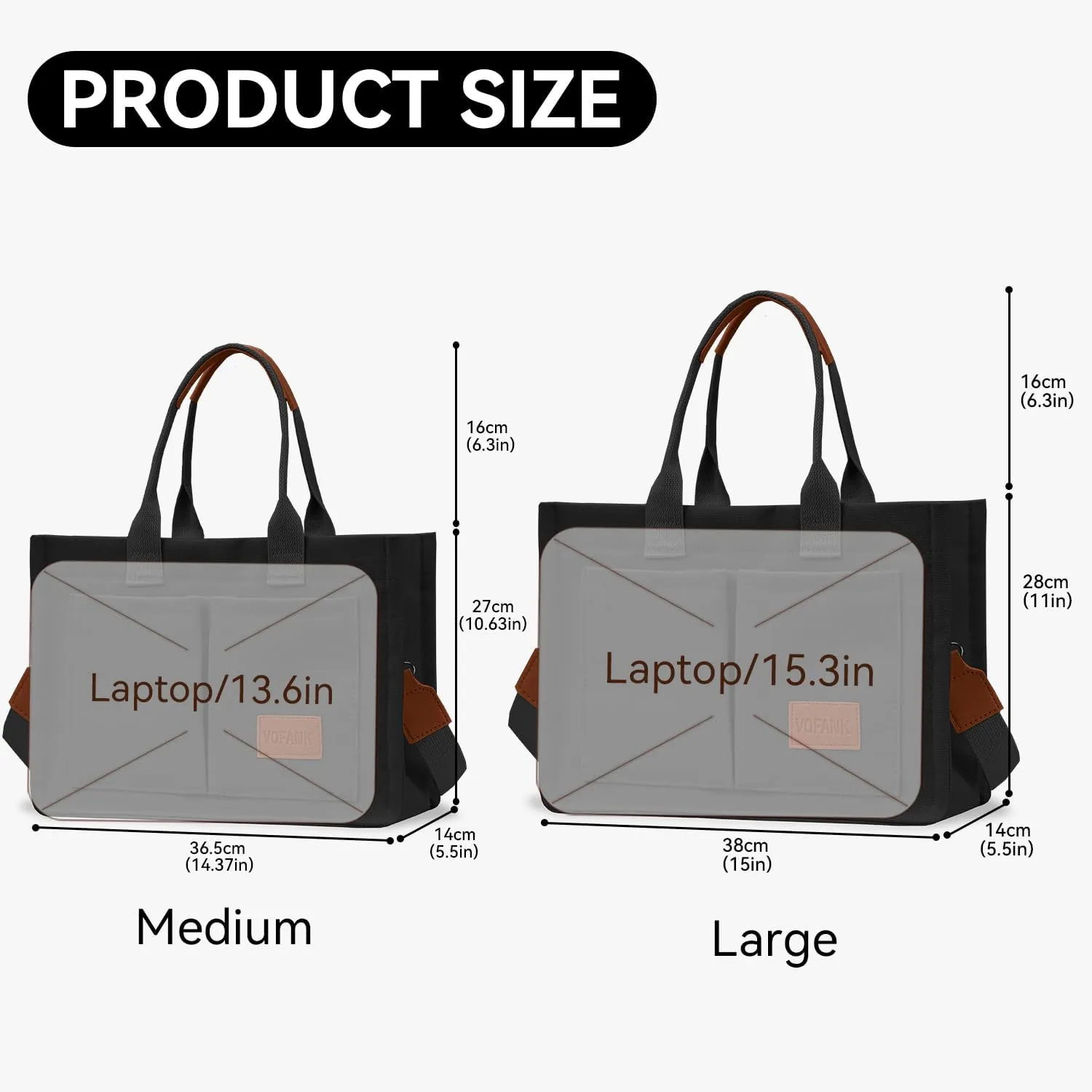 Canvas Tote Bag for Women with Pockets Large Crossbody Bag Satchel Bag Handbag Everything Everyday Bag for Work Daily