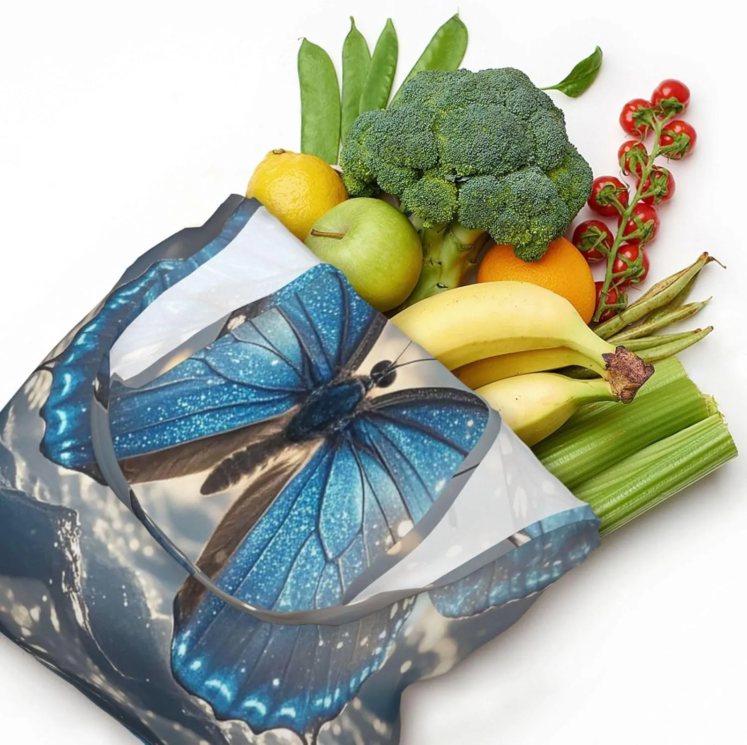 Canvas Tote Bag Lightweight Reusable Grocery Shopping Bag Brook Trout Fly Fishing Handbag for Women Men