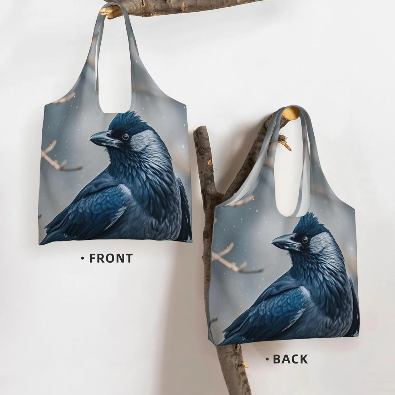 Canvas Tote Bag Lightweight Reusable Grocery Shopping Bag Brook Trout Fly Fishing Handbag for Women Men