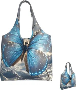 Canvas Tote Bag Lightweight Reusable Grocery Shopping Bag Brook Trout Fly Fishing Handbag for Women Men