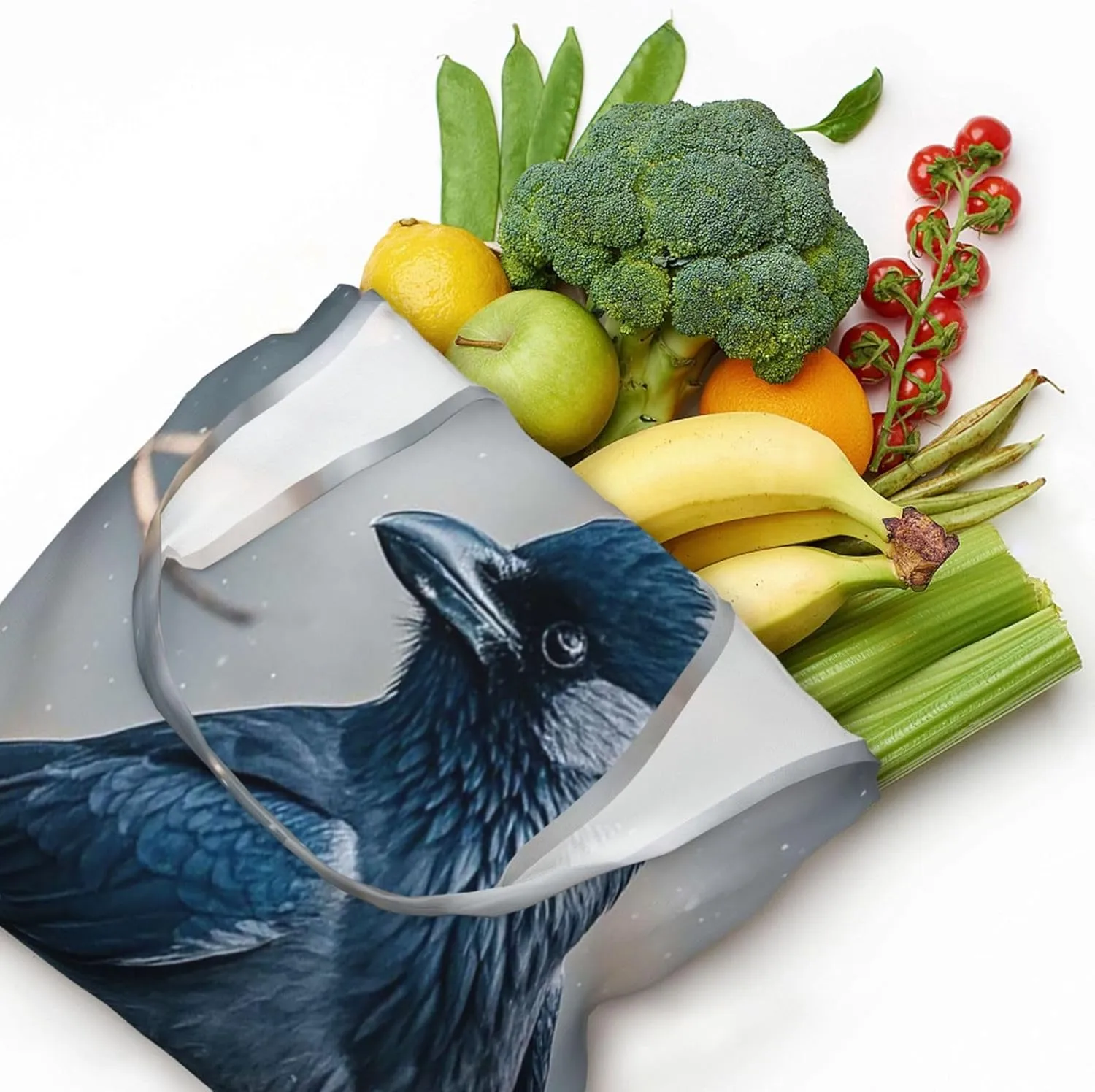 Canvas Tote Bag Lightweight Reusable Grocery Shopping Bag Brook Trout Fly Fishing Handbag for Women Men