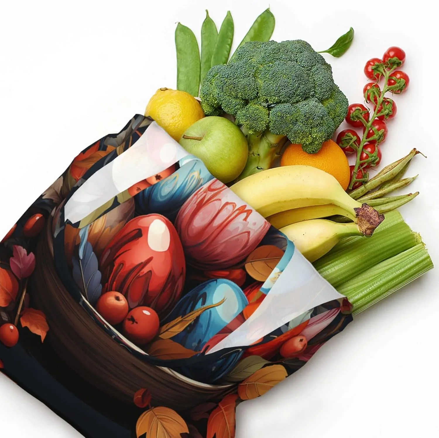Canvas Tote Bag Lightweight Reusable Grocery Shopping Bag Golden Retriever Sunflower Handbag for Women Men