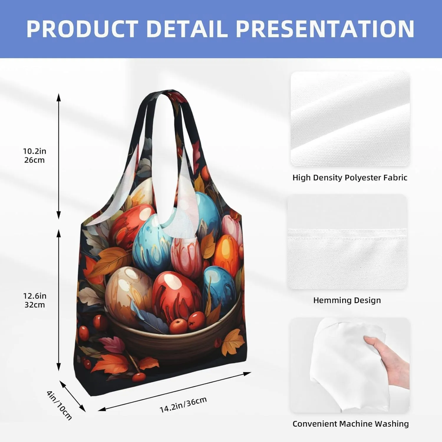 Canvas Tote Bag Lightweight Reusable Grocery Shopping Bag Golden Retriever Sunflower Handbag for Women Men