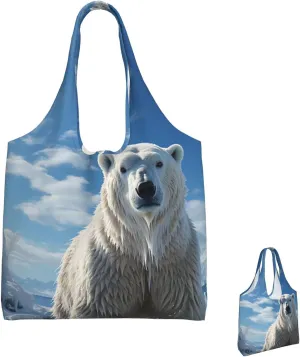 Canvas Tote Bag Lightweight Reusable Grocery Shopping Bag Rainbow Curve Handbag for Women Men