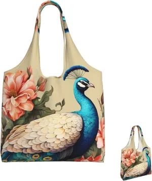 Canvas Tote Bag Lightweight Reusable Grocery Shopping Bag Rainbow Curve Handbag for Women Men