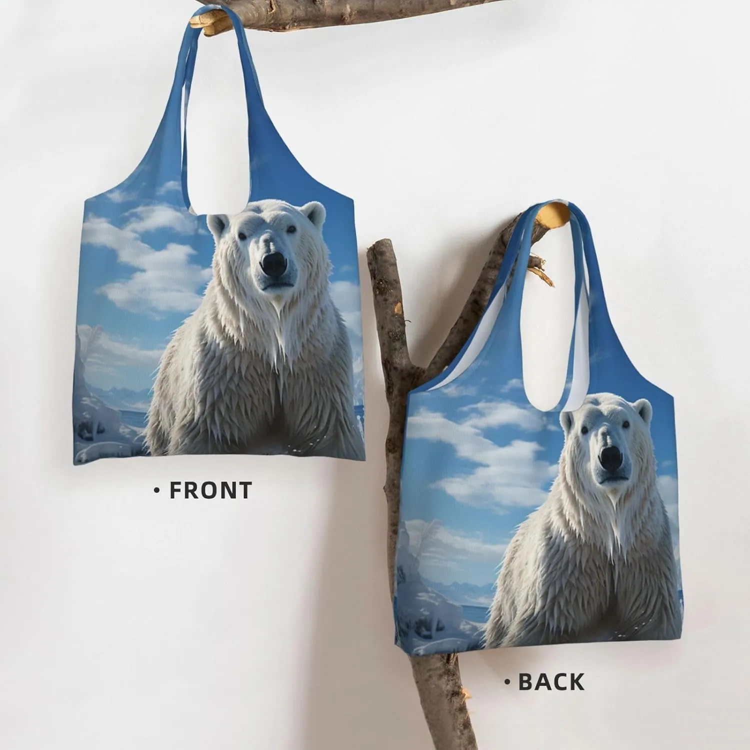 Canvas Tote Bag Lightweight Reusable Grocery Shopping Bag Rainbow Curve Handbag for Women Men