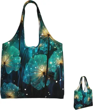 Canvas Tote Bag Lightweight Reusable Grocery Shopping Bag Waves Handbag for Women Men