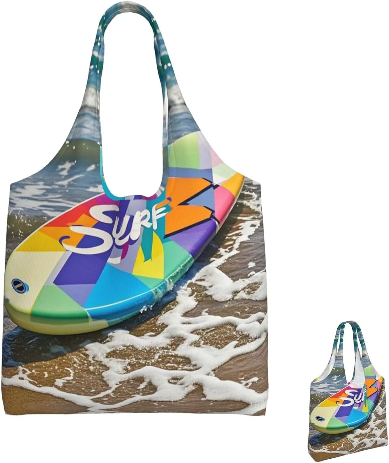Canvas Tote Bag Lightweight Reusable Grocery Shopping Bag Wild Animals Tiger Handbag for Women Men