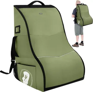 Car Seat Travel Bag for Airplane - Padded Carseat Backpack for Airport with Wear-Resistant Bottom - Compatible with all Car Seats