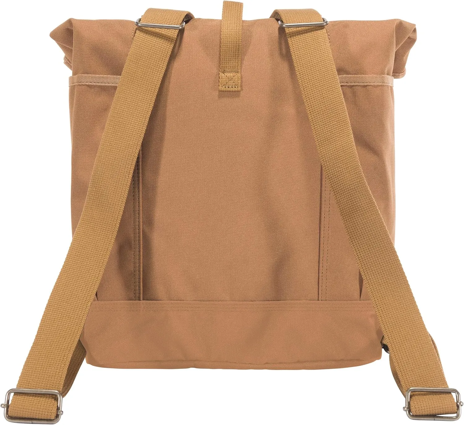 Carhartt Convertible, Durable Tote Bag with Adjustable Backpack Straps and Laptop Sleeve, Brown, One Size
