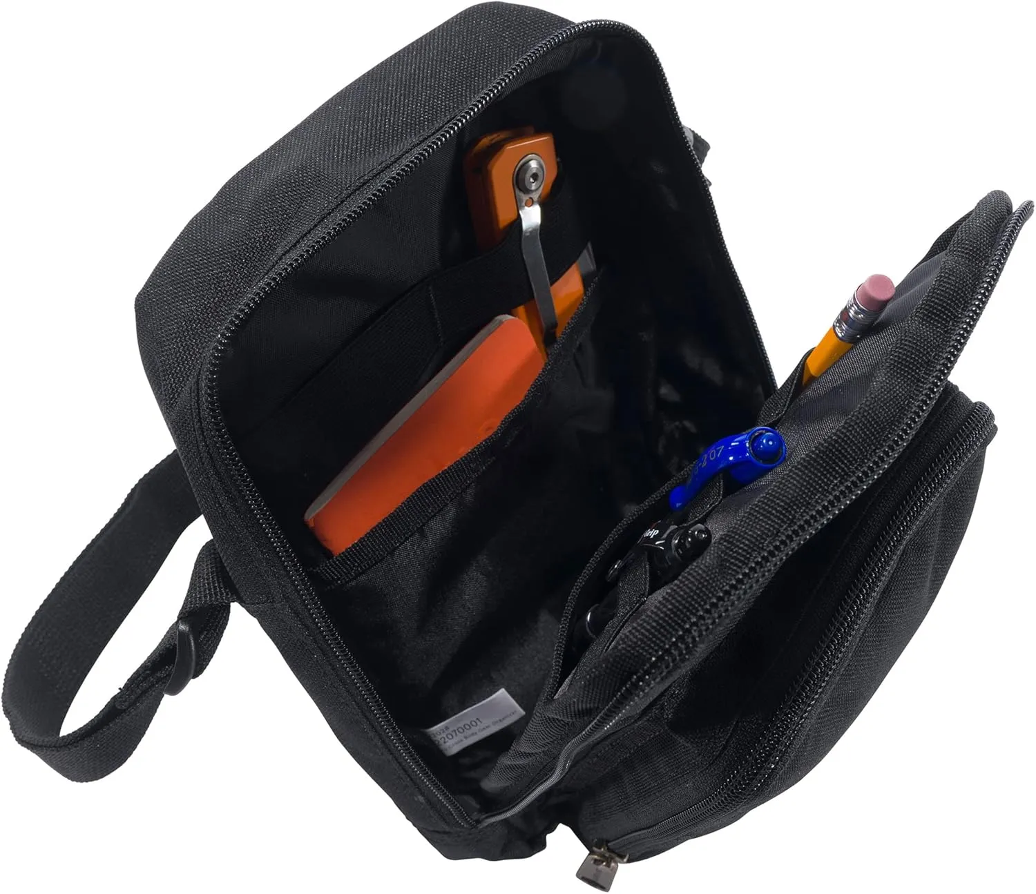 Carhartt Unisex Adult Zip, Durable, Adjustable Crossbody Bag with Zipper Closure, Black, One Size