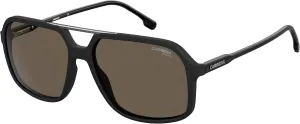 Carrera 229/S Rectangular Sunglasses, Black/Polarized Bronze, 59mm, 16mm