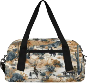 Carriage Desert Gym Bag Tropical Desert Gym Bag Wet/Dry Bag With Extra Drawstring Backpack For Travelling To The Gym
