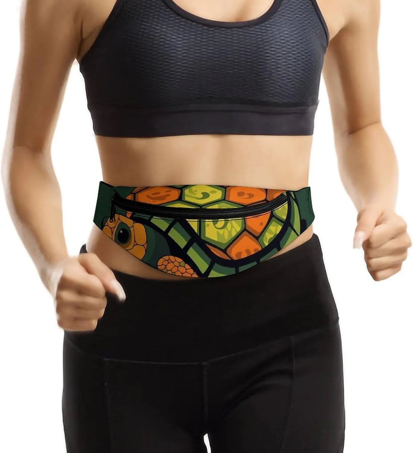 Cartoon Turtle Fanny Pack for Women Men Waist Bag Waterproof Belt Bag with Adjustable Strap