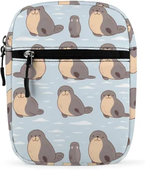 Cartoon Walrus Crossbody Bag Sling Bag Fanny Pack Cross Body Fashion Waist Packs Belt Bag with Adjustable Strap