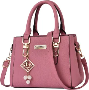 Casual Leather Messenger Bags Large Capacity Handbag Fashion Womens Bag Leather Shoulder Bag for Men (One Size)