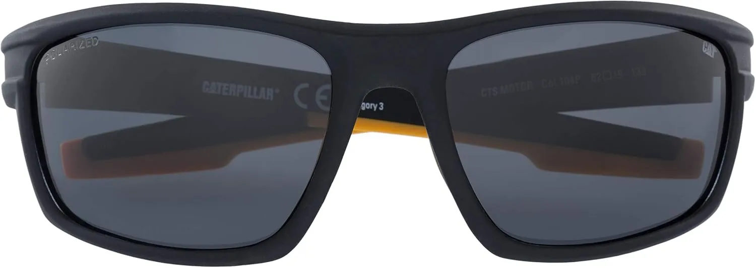 Caterpillar Men's Motor Polarized Sunglasses Rectangular