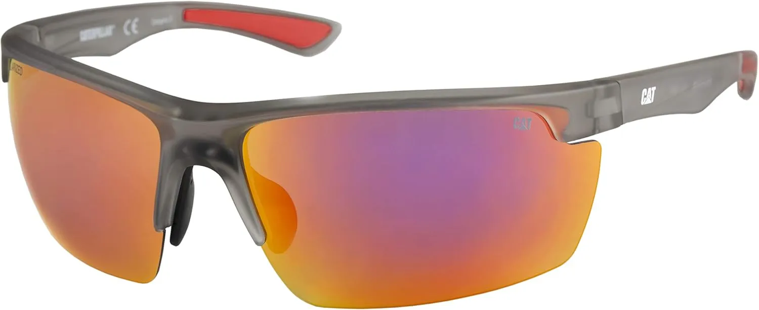 Caterpillar Men's Pickup Polarized Sunglasses Rectangular