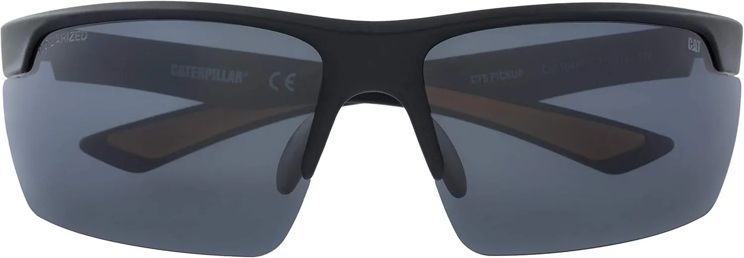 Caterpillar Men's Pickup Polarized Sunglasses Rectangular