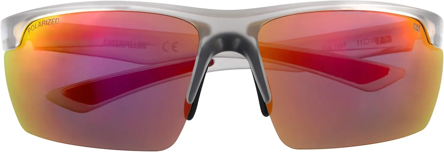 Caterpillar Men's Pickup Polarized Sunglasses Rectangular
