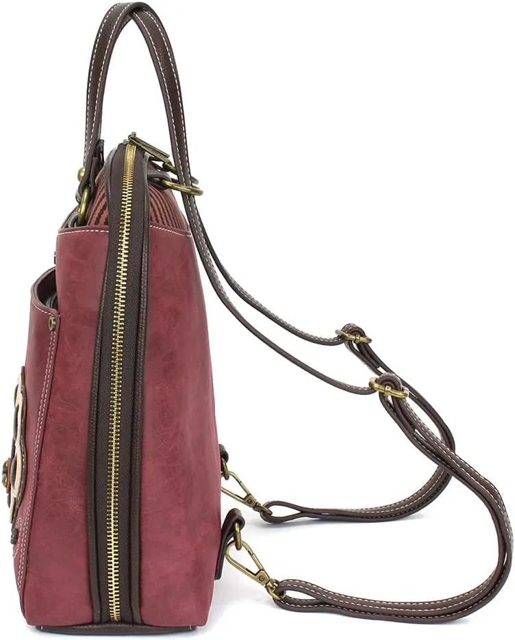 CHALA Convertible Backpack Purse - Women Convertible Shoulder Purse with Adjustable Strap