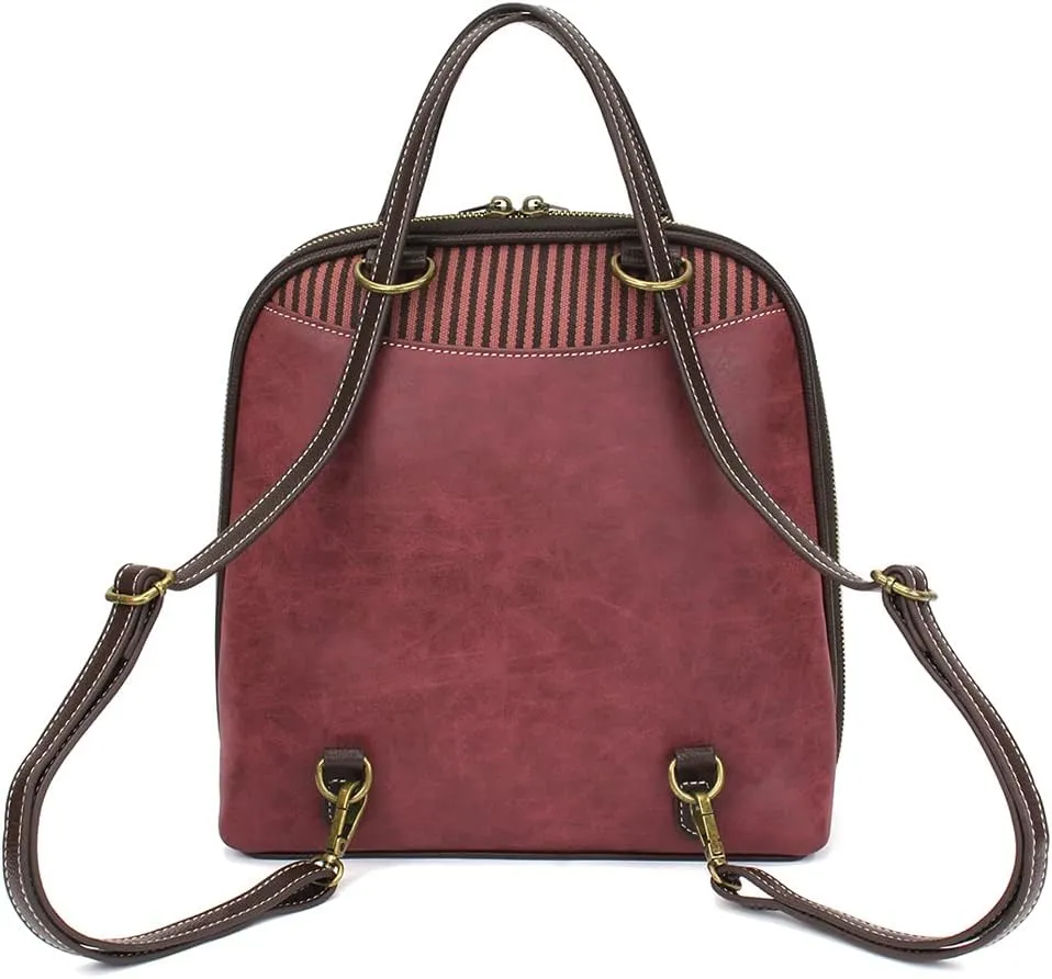 CHALA Convertible Backpack Purse - Women Convertible Shoulder Purse with Adjustable Strap