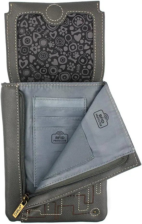 CHALA Crossbody Cell Phone Purse | Women's Multi-Color Wristlet Handbags with Adjustable Strap