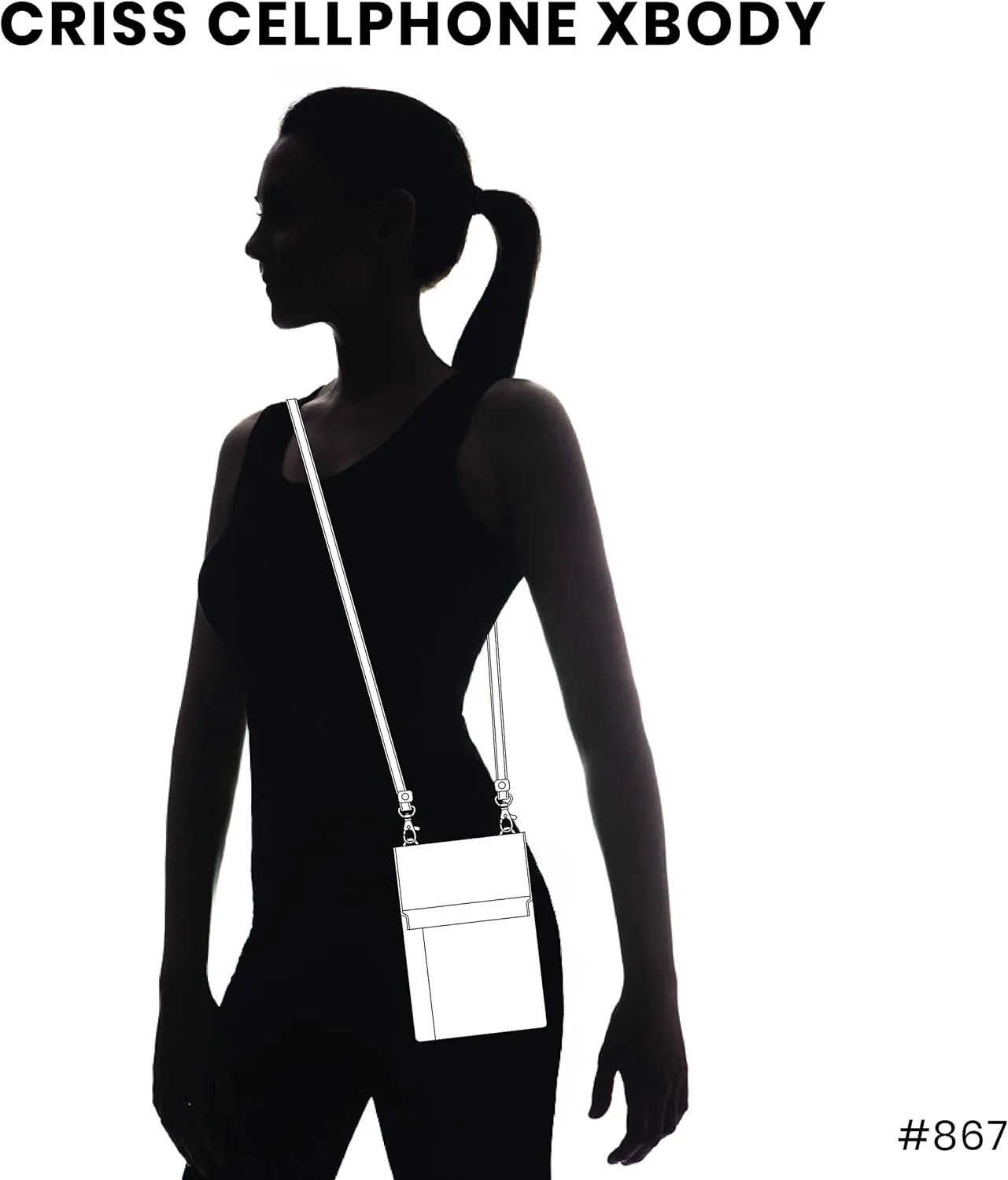 CHALA Crossbody Cell Phone Purse | Women's Multi-Color Wristlet Handbags with Adjustable Strap