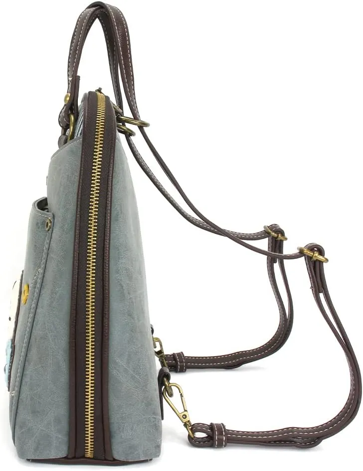 CHALA Group Handbags Multi-Color Convertible Mini Backpack Purse (870)