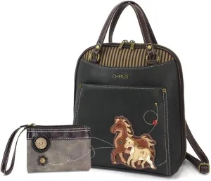 CHALA Group Handbags Multi-Color Convertible Mini Backpack Purse (870)