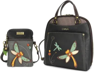 CHALA Group Handbags Multi-Color Convertible Mini Backpack Purse (870)