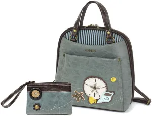 CHALA Group Handbags Multi-Color Convertible Mini Backpack Purse (870)