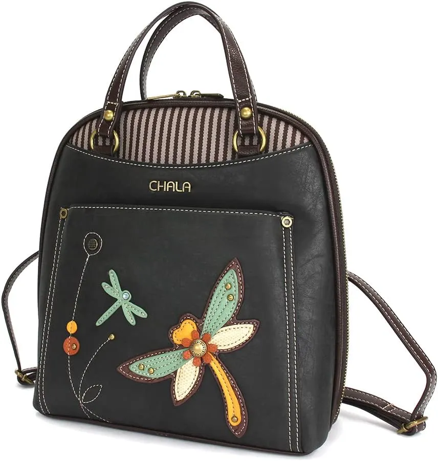 CHALA Group Handbags Multi-Color Convertible Mini Backpack Purse (870)