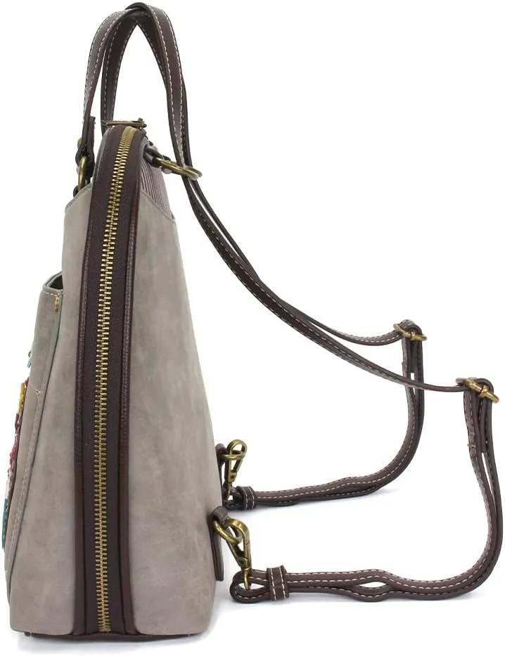 CHALA Group Handbags Multi-Color Convertible Mini Backpack Purse (870)
