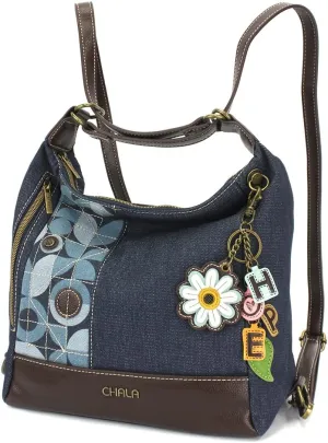 CHALA Retro Convertible Purse - Charming Charms Daisy HOPE - Denim