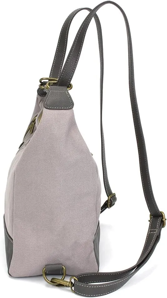 CHALA Retro Convertible Purse - Crossbody, Backpack, and Shoulder Purse - Gray