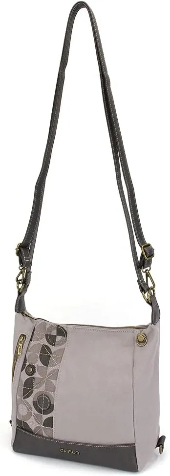 CHALA Retro Convertible Purse - Crossbody, Backpack, and Shoulder Purse - Gray