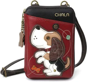 CHALA Wallet Crossbody Cell Phone Purse - Women Faux Leather Multicolor Handbag with Adjustable Strap