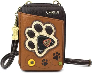 CHALA Wallet Crossbody Cell Phone Purse - Women Faux Leather Multicolor Handbag with Adjustable Strap