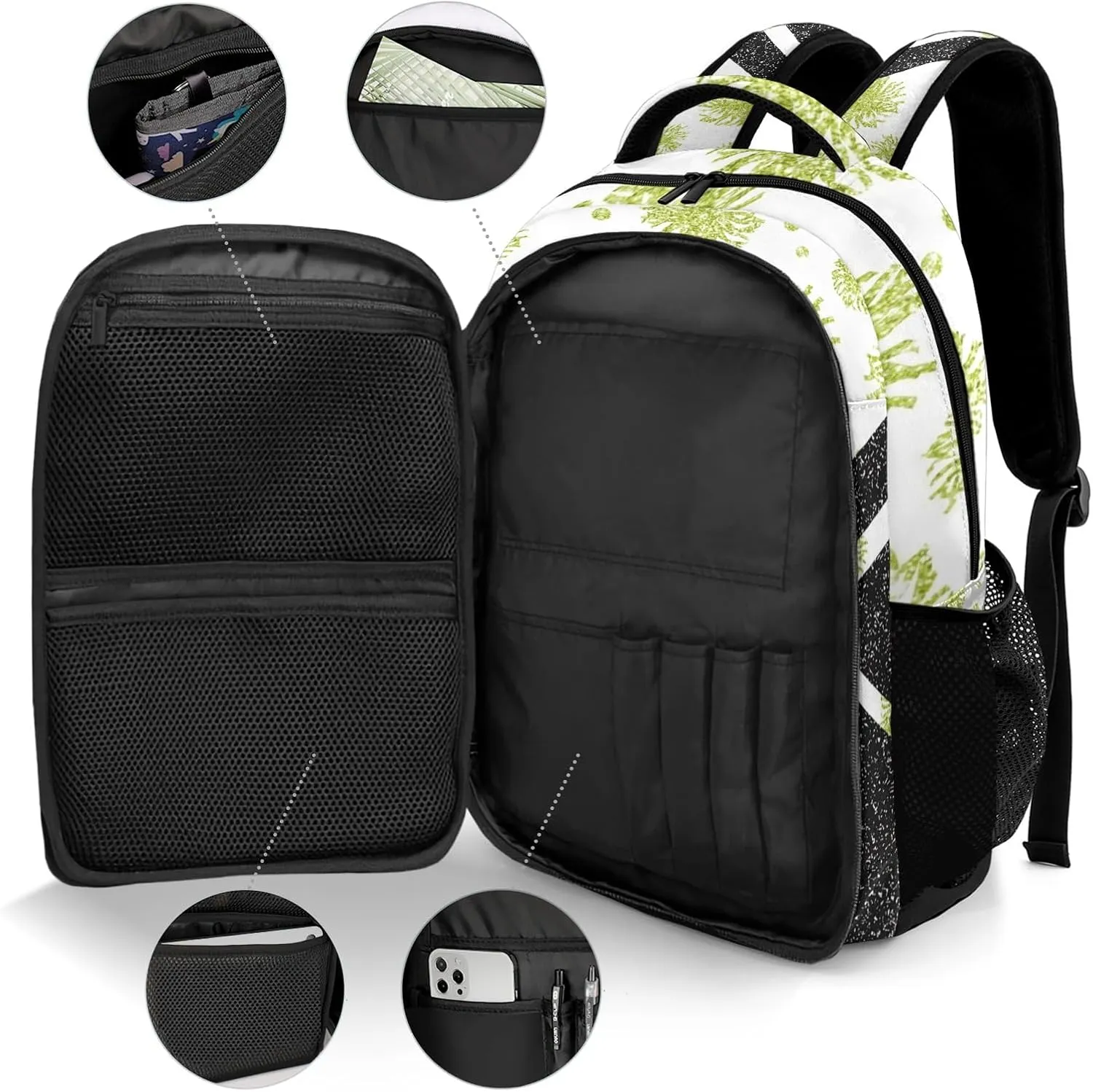 Cheer Grass Green Schoobag Backpack Waterproof Shoulder Bag for Gilrs Boys Competition Training