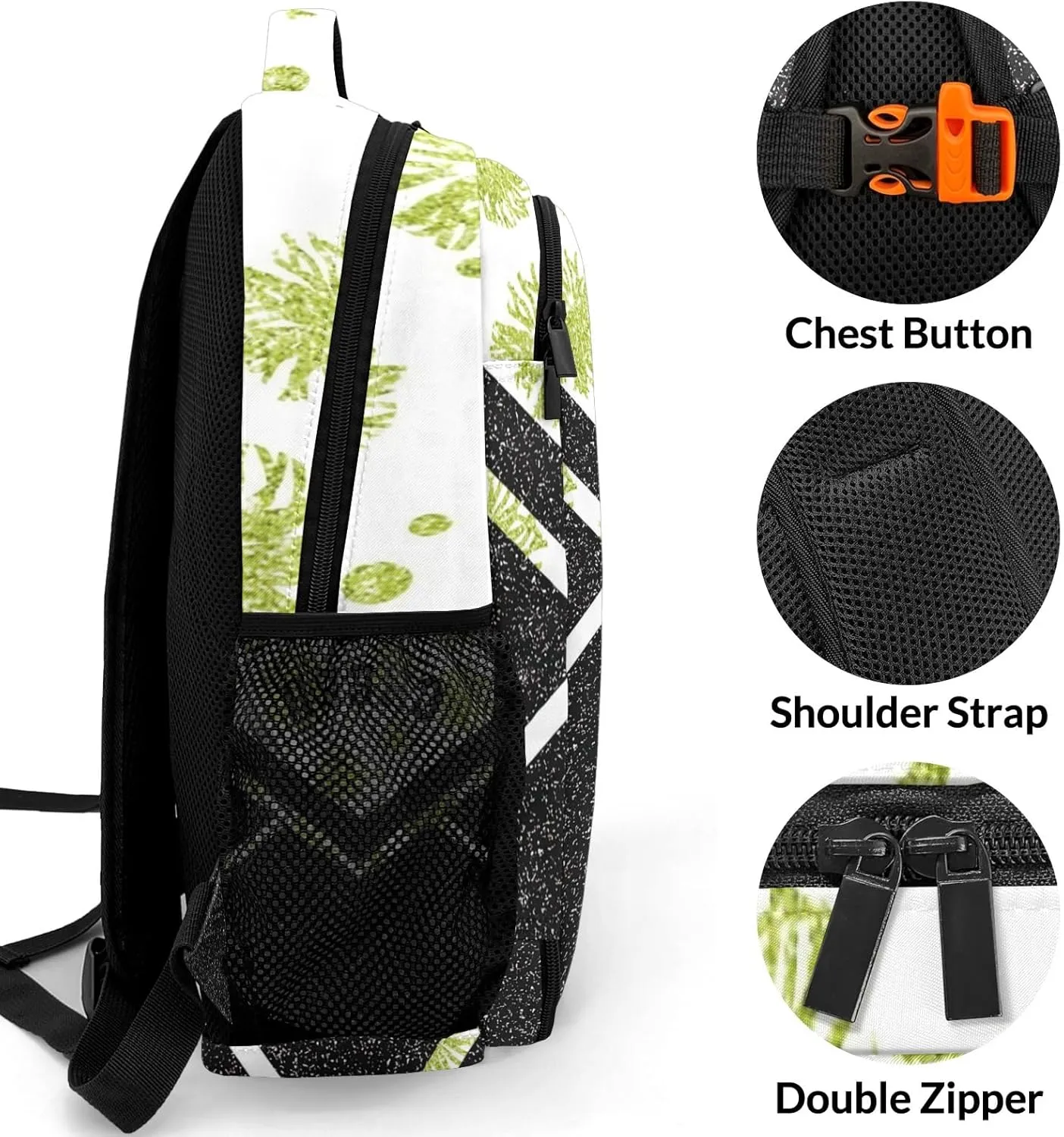 Cheer Grass Green Schoobag Backpack Waterproof Shoulder Bag for Gilrs Boys Competition Training