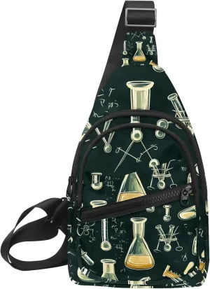 _Chemistry laboratory (3) Sling Backpack, Adjustable Crossbody Shoulder Bag Travel Hiking Daypack