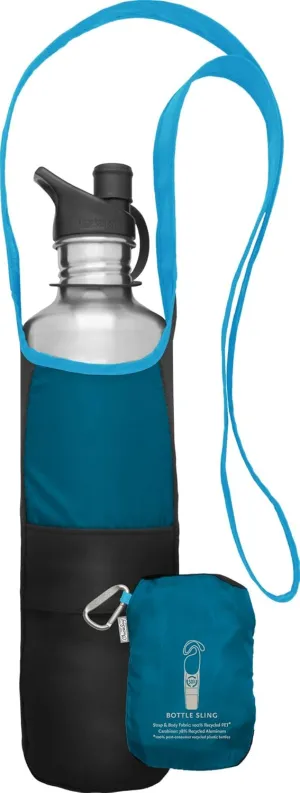 ChicoBag rePETe Water Bottle Sling with Carabiner Clip | Recycled Water Bottle Carrier with Strap | Eco Friendly | (Pack of 2)