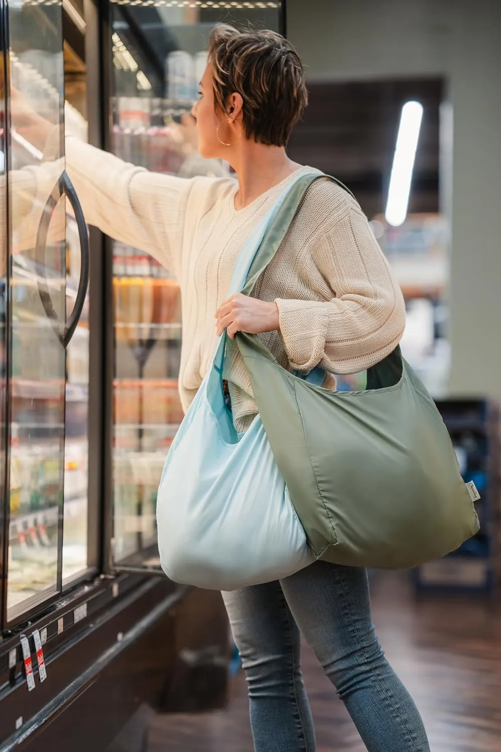 ChicoBag Sling rePETe   Refine | Eco-friendly Messenger-Style Reusable Tote Bag