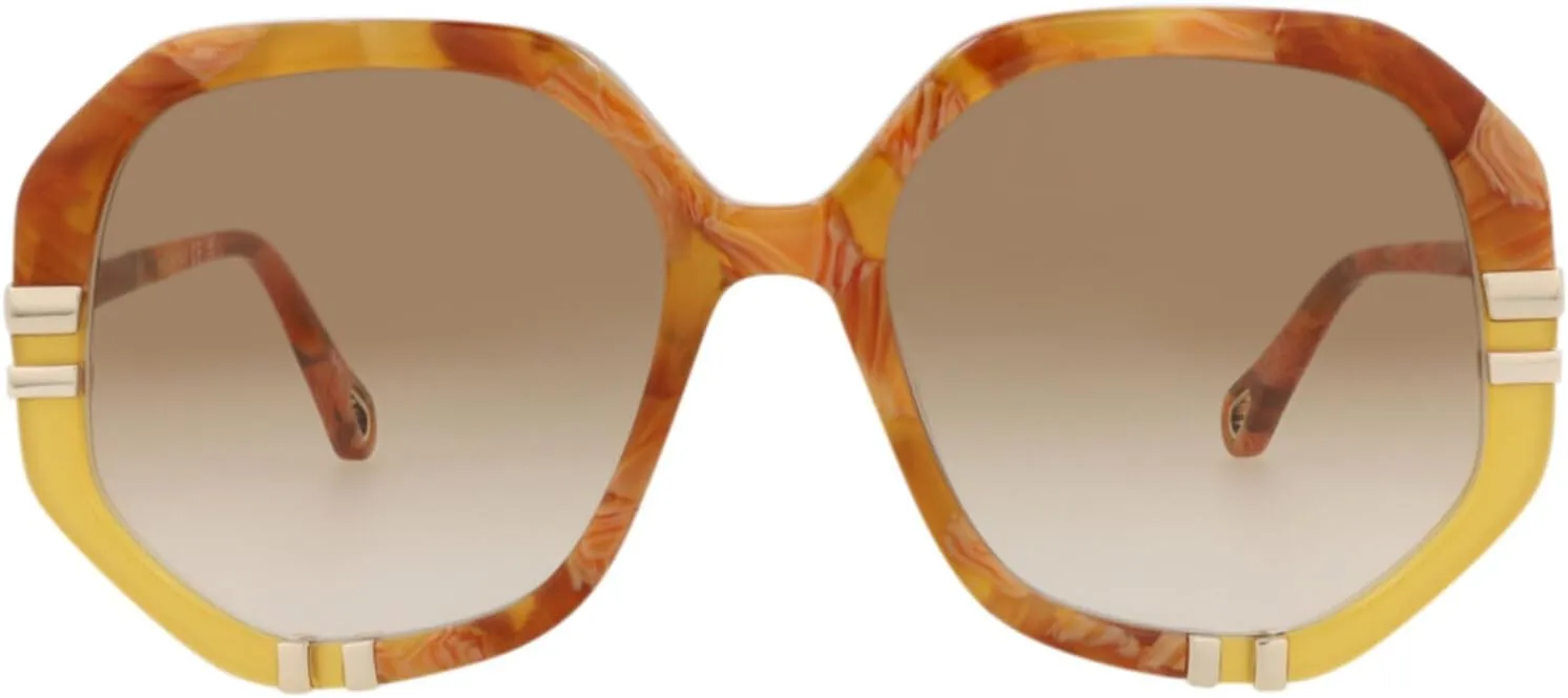 Chloé Round-Frame Recycled Acetate Sunglasses