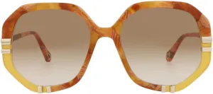 Chloé Round-Frame Recycled Acetate Sunglasses